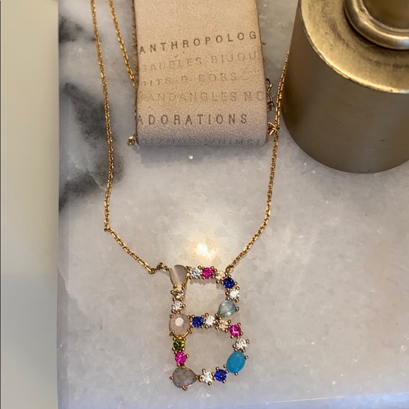 Anthropologie Jewelry - NWT Anthropologie monogram jem necklace letter B